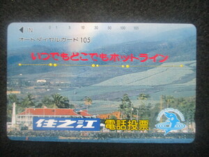 テレカ・競艇・住之江ボート・電話投票 いつでもどこでもホットライン105-001