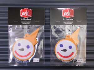 ◆送料\110◆【JACK IN THE BOX ・ピエロ】※《エアーフレッシュナー2枚・NEW CAR ／ ニューカー》　AIR FRESHENER　アメリカン雑貨