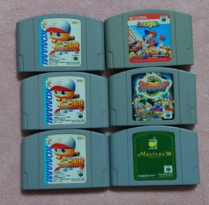 ニンテンドー64ソフト　6本セット　端子清掃、起動確認済　N64ソフト