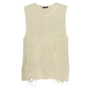 CHRISTIANDADA クリスチャンダダ　18SS Damaged Knit Vest ホワイト サイズ:46