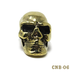 真鍮コンチョ　「スカル大」　BRASS SKULL CONCHO　ねじ式　CNB-06