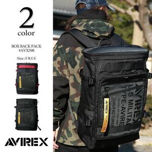 ☆ 春冬 最新作 話題作 AVIREX アビレックス ボックスバックパック リュック AVX598 ネイビー ☆