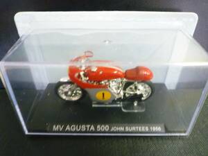 【未開封品】 1/24 MV アグスタ　500 栄光の＃1 伝説のジョンサティーズ　MV AGUSTA ☆ライダー＆マシ－ン解説冊子付き外箱入り　1956 ixo