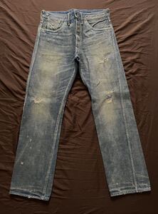 【傑作】極美品 RRL DOVE FRONTIER DENIM PANTS ダブルアールエル ジョニーデップ デニム バックルバック トラウザー パンツ 炭鉱 29