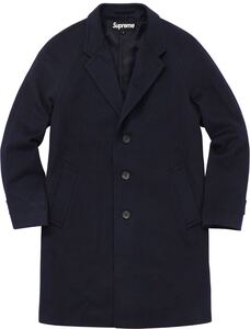 Supreme Loro Piana wool over coat 2015AW S size Blue 美中古 直営店購入正規品