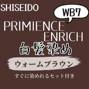 最安値 資生堂 WB7 白髪染め ショート ヘアカラー剤 ２本組 セット付 ヘアカラー ウォーム ブラウン 少し暖色みのある艶が出るブラウン