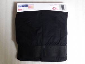 【新品】 ユニクロ ヒートテック ステテコ MEN メンズ 4XL 大きいサイズ ブラック