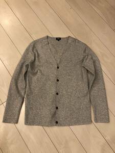 中古美品 メンズ UNIQLO ユニクロ ミラノリブカーディガンLサイズ