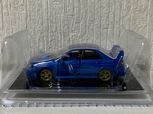 コナミ 1/59 国産車名鑑 004 スバル インプレッサ SUBARU IMPREZA KONAMI 約1/64 ブルー