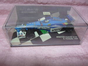 ミニチャンプス 1/43 Benetton Playlife B199 G.Fisichella 1999