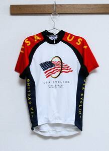 【レア・中古】USA CYCLING ジャージ Sサイズ made in America