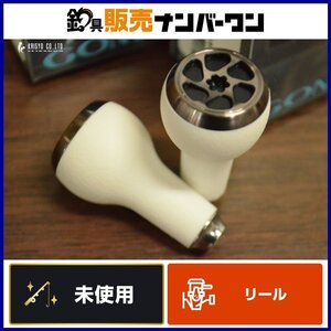 ゴメクサス タッチノブ 27mm ホワイト 2個 シマノ タイプ ダイワ Sサイズ ベイトリールにおすすめ バス釣り ビッグベイト