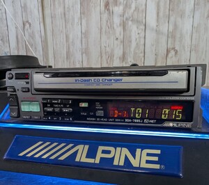 アルパイン 3CDプレーヤー 動作品 3DA-7885J アンプレス高級機 CD ラジオ 旧車 昭和 平成 ALPINE 