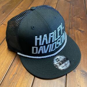 ハーレー純正　 ニューエラ　黒　メッシュキャップ　9FIFTY スナップバック　99412-20VM 現品限り大特価！ ERA