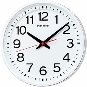 セイコークロック 掛け時計 オフィスタイプ アナログ 白 KX623W(中古品)　(shin