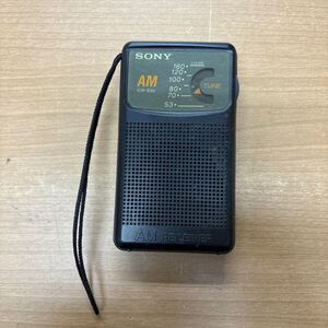 TA-317☆レターパックプラス(全国一律送料520円) SONY ソニー ICR-S30 AMポータブルラジオ★動作品