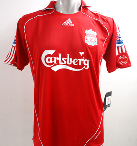 07-08 リバプール LFC Liverpool(H)#9 F・トレース TORRES 選手用半袖 adidas プレミアリーグ仕様 L