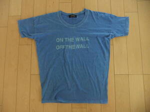 MADE IN JAPAN ZUCCA 100% COTTON ズッカ 日本製 Tシャツ BLUE 青 藍 サイズM