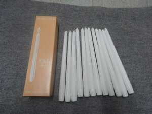 新品未使用　C&L　TAPER CANDLES 白　巨大ろうそく　12本入り　箱入り（5436）