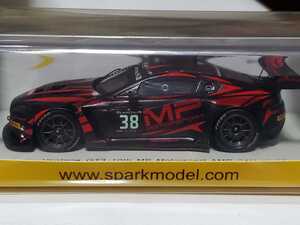 新品 1/43 スパーク SPARK Aston Martin Vantage GT3 n.38 10th 24H SPA 2014 ドライバー：R.Abra-J.Osborne-M.Poole-D.Turner