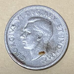 カナダ　5セント　1940年　外国コイン　ジョージ6世　カナダコイン　古銭　外国銭　海外コイン　アンティーク　海外銭