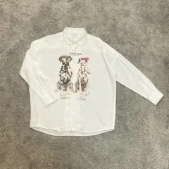 SHAREEF “DALMATIAN” BIG SHIRTS(White)