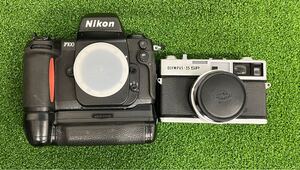 Nikon ニコン F100 OLYMPUS-35SP 1:1.7 f=42mm フィルムカメラ オリンパス 2台セット 動作・通電未確認33j-12-30