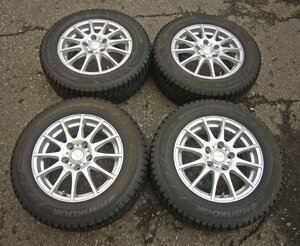 ☆HANKOOK ハンコック 15インチスパイクタイヤ Winter ipike RS【195/65R15】La-Strada ホイル 6J 5H 114.3 +53 USED品☆