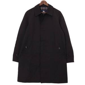 BURBERRY バーバリー ステンカラー コート ブラック (メンズ 48) 中古 古着 A0067