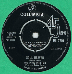 ●THE DIXIE DRIFTER / SOUL HEAVEN [UK 45 ORIGINAL 7inch シングル 新品同様 試聴]