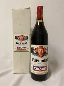 超レア!【1970年代】CINZANO Formula 1 / CINZANO 【チンザノ・フォーミュラ・ワン】1000ml , 21% , 2スタータックスシール , 箱付き完品