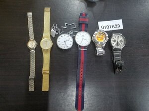 0101A29　懐中時計　腕時計　ジャンク品　おまとめ6点　CASIO　QUARTZ　 など ※動作未確認