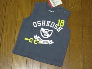OSHKOSH ノースリーブシャツ グレー サイズ80
