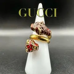 人気✨　GUCCI　タイガーリング　ブルーアイ　ゴールド　刻印　576