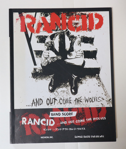  RANCID 「AND OUT COME THE WOLVES」バンドスコア／ランシド 楽譜 スコア nofx greenday ハイスタ