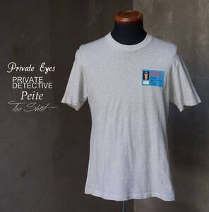 プライベートアイズ Private Eyes 私立探偵 ID Peite スペードA 霜降り 杢 Tシャツ M相当