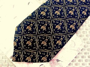 ★RB0317★【刺繍・象 ぞう 動物 飾り 柄】ジムトンプソン【美品】ネクタイ