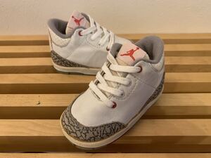 超希少！　新品　1988年製 NIKE BABY JORDAN 3 オリジナル 10.5cm ナイキ　ベビージョーダン3　　ヴィンテージ　デッドストック　当時物