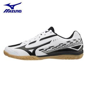 定価7150円 26.0cm ミズノ（MIZUNO メンズ、レディース）卓球シューズ クロスマッチソード 81GA213009 体育館　室内　ブラック　黒