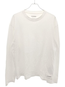 JIL SANDER＋ ジルサンダープラス 23SS ロゴパッチ パック ロングスリーブカットソー ホワイト XXL J47GC0002 IT7FLVEAXXIB