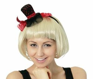 ハロウィン グッズ コスプレ カチューシャ Red Silk Hat Hedbannd コスチューム 仮装 衣装 イベント HALLOWEEN