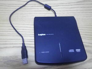 送料無料 かんたん接続 極薄バスパワーDVD ROM DRIVE Logitec LDV-P8U2LBK たまに使う方に最適