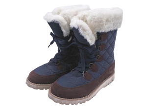 AIGLE エーグル キルティング スノー ブーツ size36（23cm位）/紺 ◆■ ☆ elb7 レディース