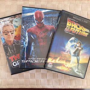 送料無料☆洋画DVD 3作品まとめて「バック・トゥ・ザ・フューチャー」 「アメイジング・スパイダーマン」「グランパ・ウォーズ」セル版 