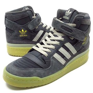 アディダスオリジナルス adidas originals フォーラムミッド FORUM MID スニーカー FZ6275 ダークグレー 27cm 美品 メンズ