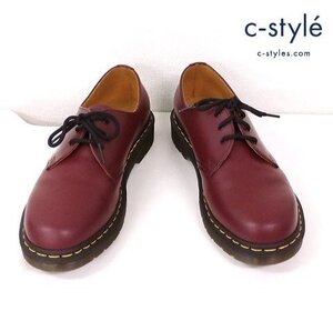 Q258b [人気] Dr.Martens ドクターマーチン 3ホールシューズ UK9 バーガンディー 1461 | Q