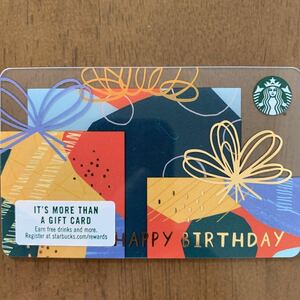 スターバックスカード 海外 北米 アメリカ 2018 HAPPY BIRTHDAY プレゼント ハッピーバースデー プラスチック製 海外スタバ コレクション