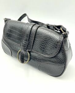 ◯MICHEL KLEIN レザー ショルダーバッグ ◯MK ミッシェルクラン　