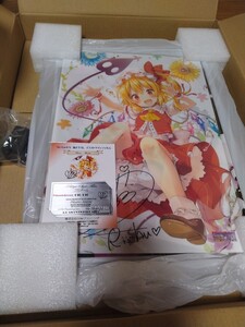 【中古】東方Projectフランドール＆レミリアA3LEDパネル　直筆サイン入りピカットアニメ