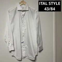 ITAL STYLE イタルスタイル　ドレスシャツ　ホワイト　43/84